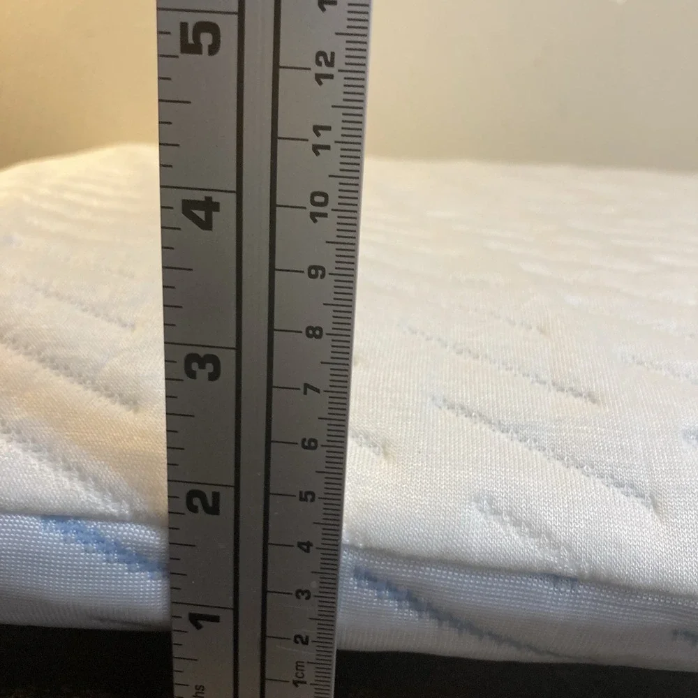 Blissbury‎ Stomach Sleeper Pillow Thin Flat Memory Foam w/ Travel Bag
